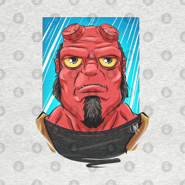 Pop Culture Caricature #10 - Hellboy by yazgar